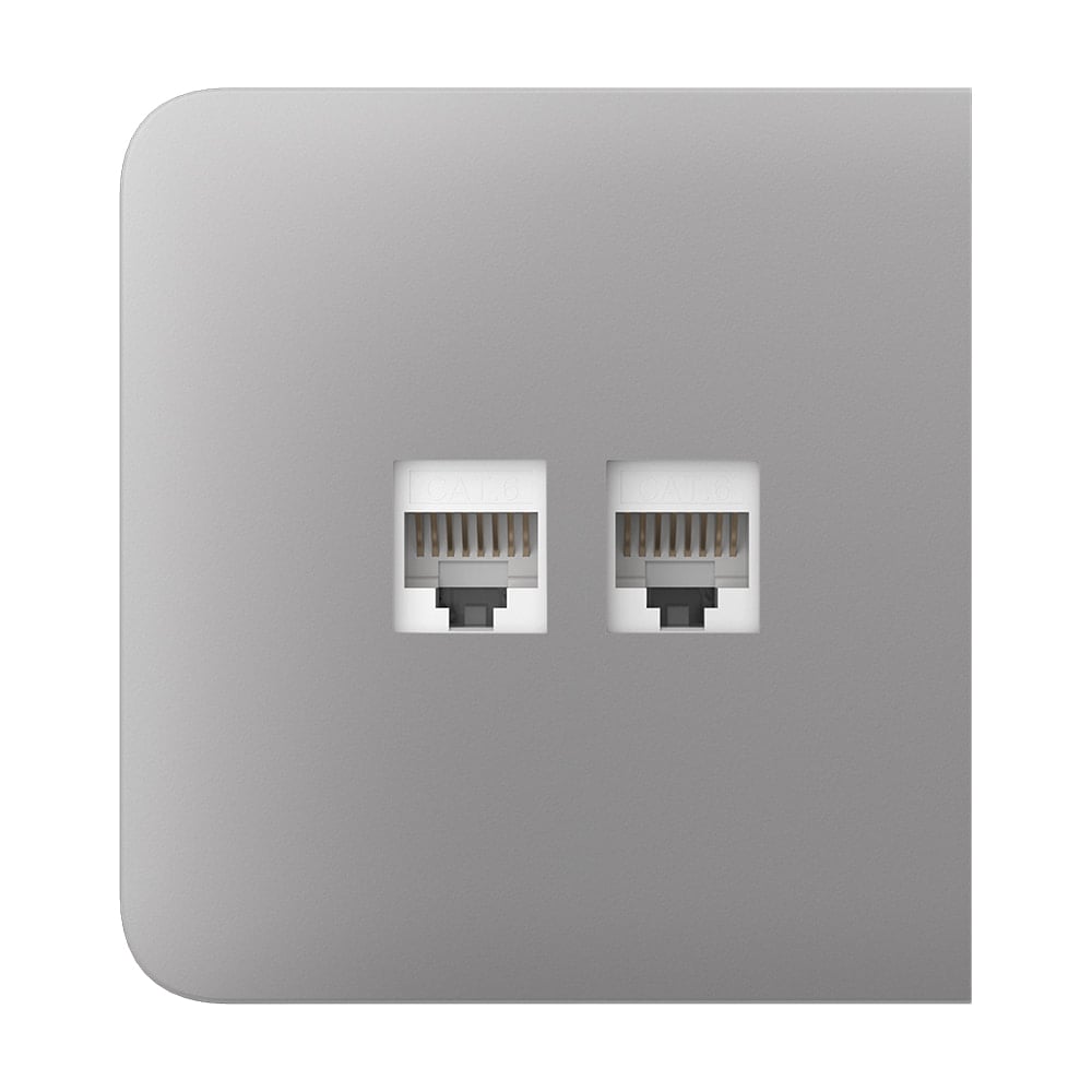 Фронтальная панель Ajax SideCover (LAN) fog/дымчатая для интернет-розетки Outlet (LAN) купить в Украине
