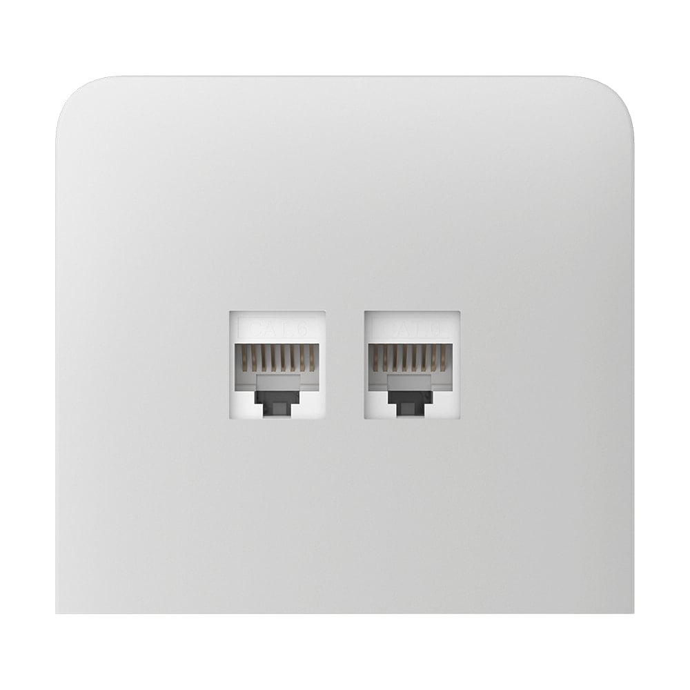 Фронтальная панель Ajax SideCover (LAN) vertical white/белая для интернет-розетки Outlet (LAN) купить в Украине