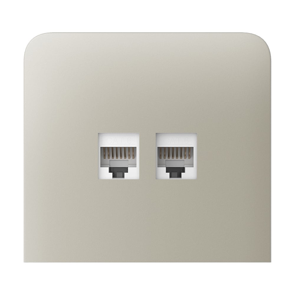 Фронтальная панель Ajax SideCover (LAN) vertical ivory/слоновая кость для интернет-розетки Outlet (LAN) купить в Украине