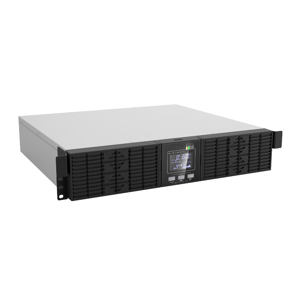 Источник бесперебойного питания Kraft KRF-RM/3000VA/3KW LiFePO4 Pro Online UPS со встроенной аккумуляторной батареей LiFePO4 76.8V/460.8Wh купить в Украине