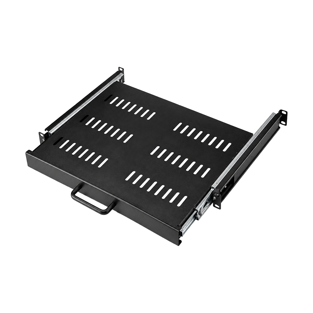 Серверна полиця висувна Trinix TRX-330D/SS Black для комутаційної шафи 19" глибиною 350 мм купити в Україні