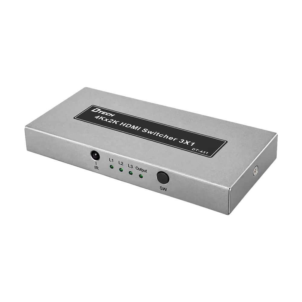 Комутатор 4K HDMI 2.0 3x1 Dtech DT-7431(MS) купити в Україні