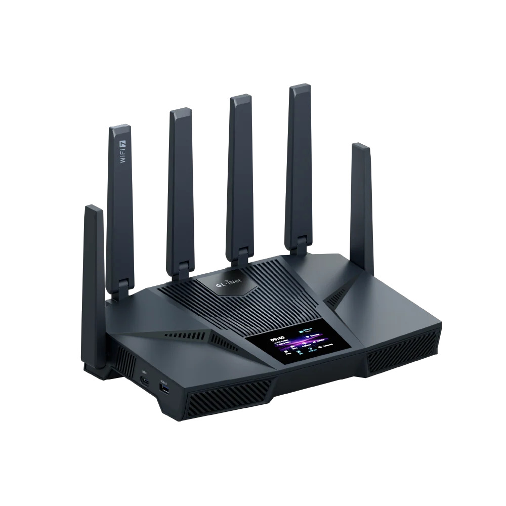 WiFi 7 маршрутизатор GL.iNet Flint 4 (GL-BE14000-EU) 10G трехдиапазонный купить в Украине
