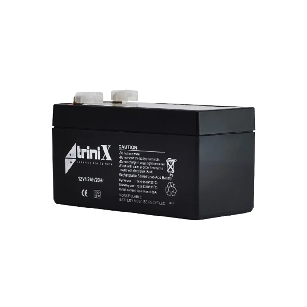 Аккумуляторная батарея 12В 1.2Ач Trinix 12V1.2Ah/20Hr AGM свинцово-кислотная купить в Украине