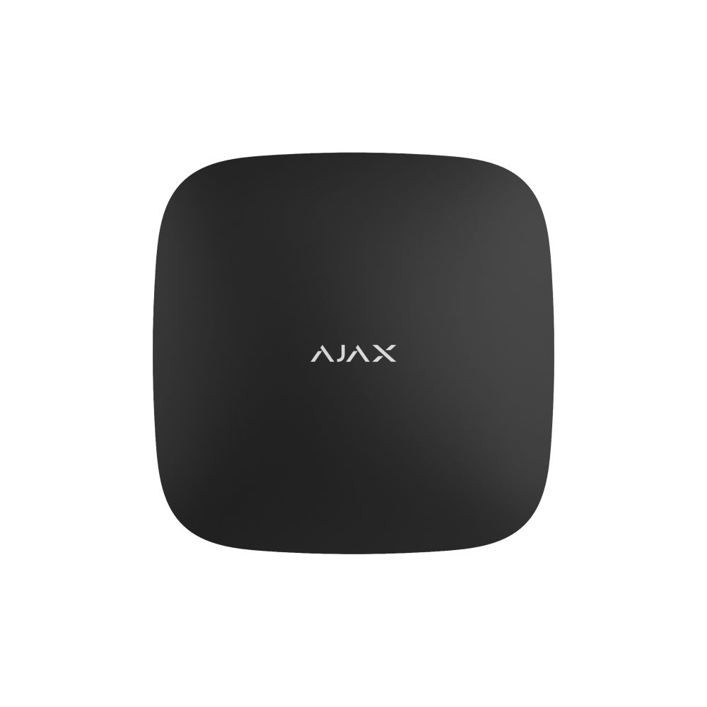 Інтелектуальна централь Ajax Hub 2 Plus чорна з WiFi, 2G, 3G, 4G, Ethernet, підтримкою датчиків з фотоверифікацією купити в Україні