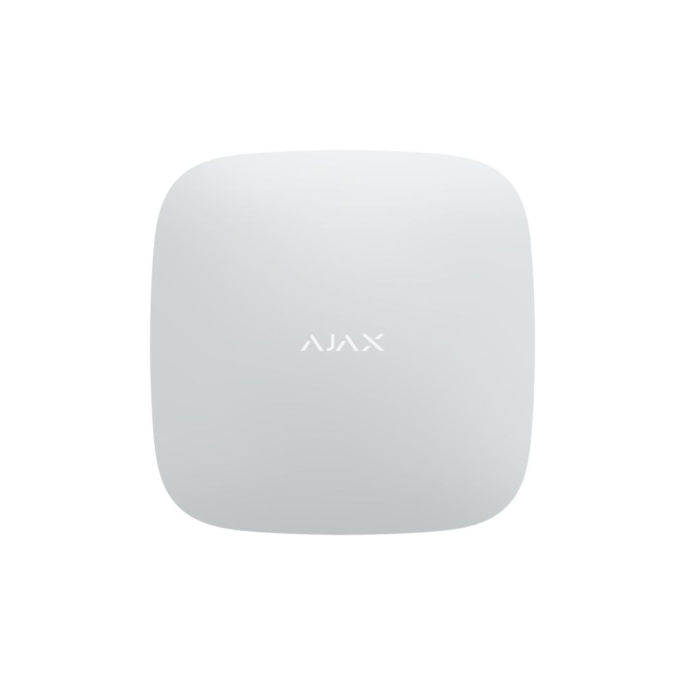 Інтелектуальна централь Ajax Hub 2 Plus біла з WiFi, 2G, 3G, 4G, Ethernet, підтримкою датчиків з фотоверифікацією купити в Україні