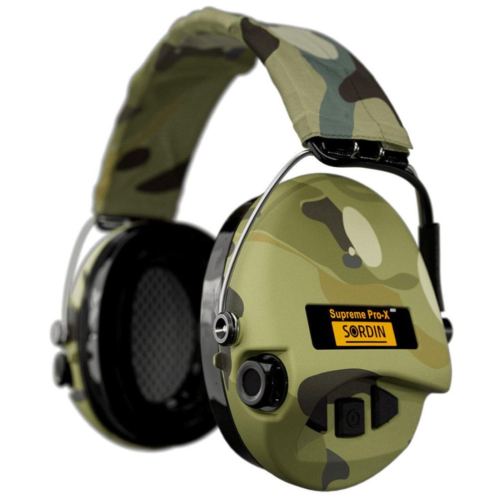 Активні навушники для стрільби Sordin Supreme Pro-X LED Multicam з LED-ліхтариком купити в Україні