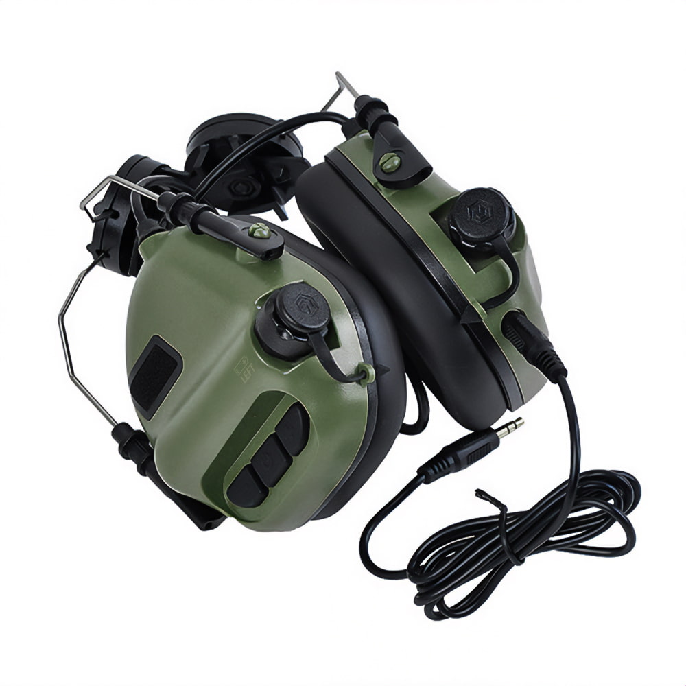 Активні захисні навушники Earmor M31H MARK3 ARC (FG) Olive з кріпленням на шолом купити в Україні