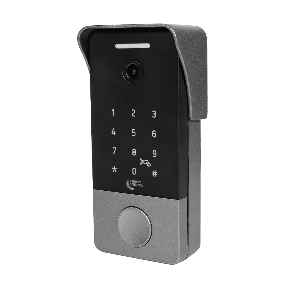 Видеопанель 2Mp Light Vision RIO FHD(KEY) Silver со считывателем Mifare и клавиатурой