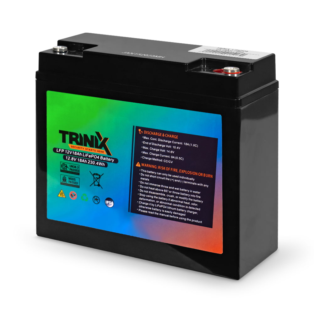 Аккумуляторная батарея литий-железо-фосфатная 12.8В 18А*ч Trinix LFP 12V18Ah LiFePO4 купить в Украине