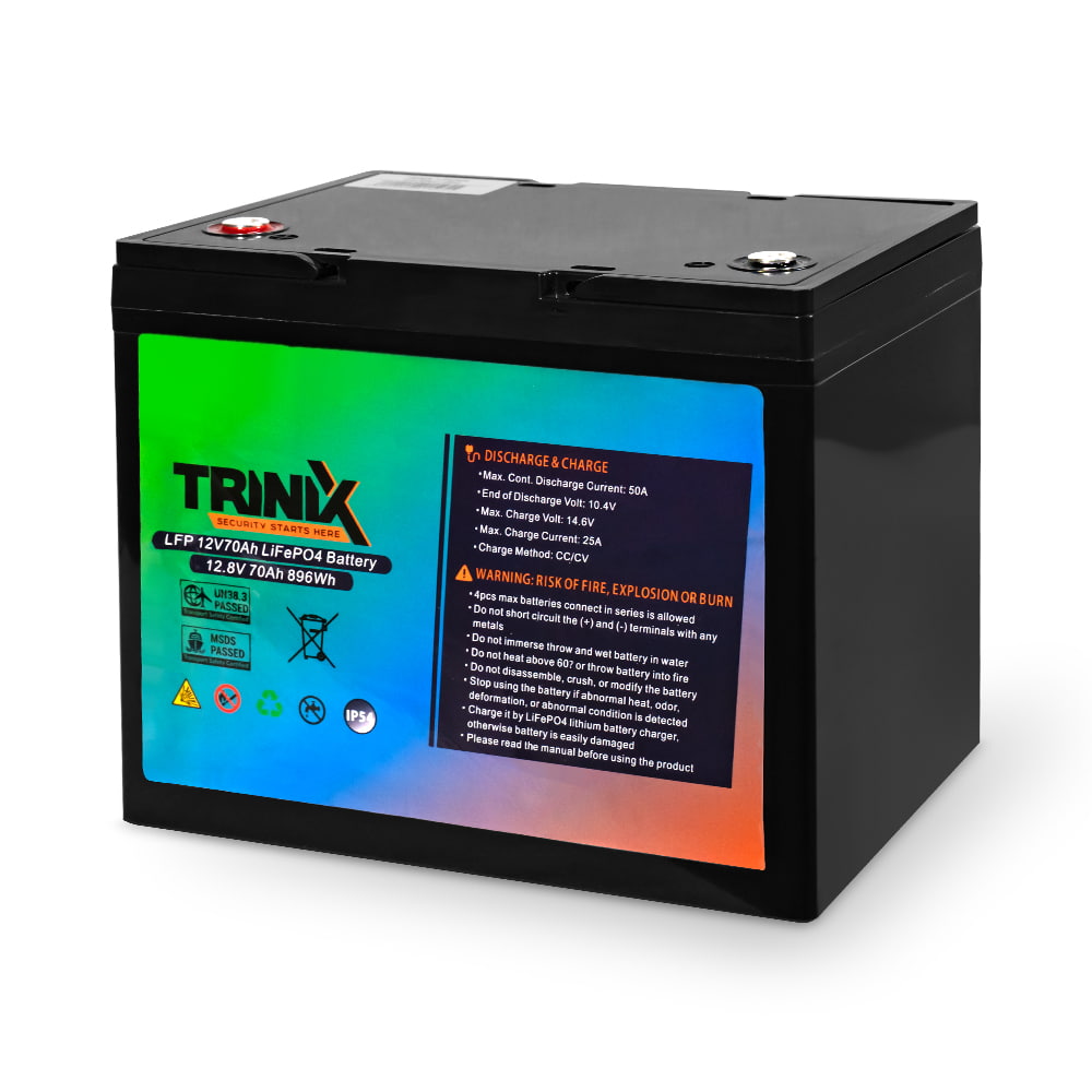 Аккумуляторная батарея литий-железо-фосфатная 12.8В 70А*ч Trinix 12V70Ah LiFePO4 купить в Украине