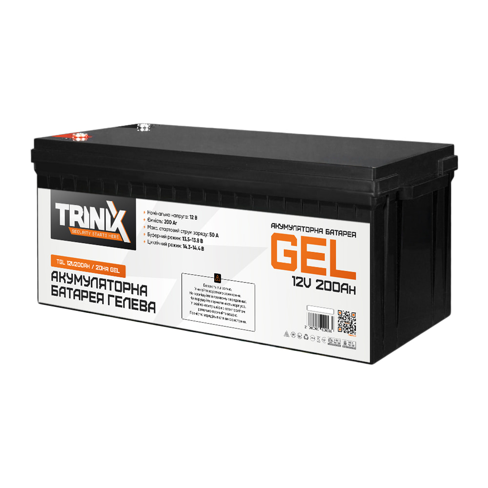 Аккумуляторная батарея гелевая 12В 200Ач Trinix TGL12V200Ah/20Hr GEL купить в Украине