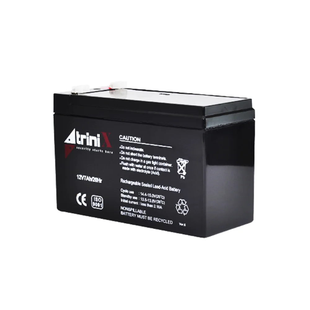 Акумуляторна батарея 12В 7Аг Trinix 12V7Ah/20Hr AGM свинцево-кислотна купити в Україні