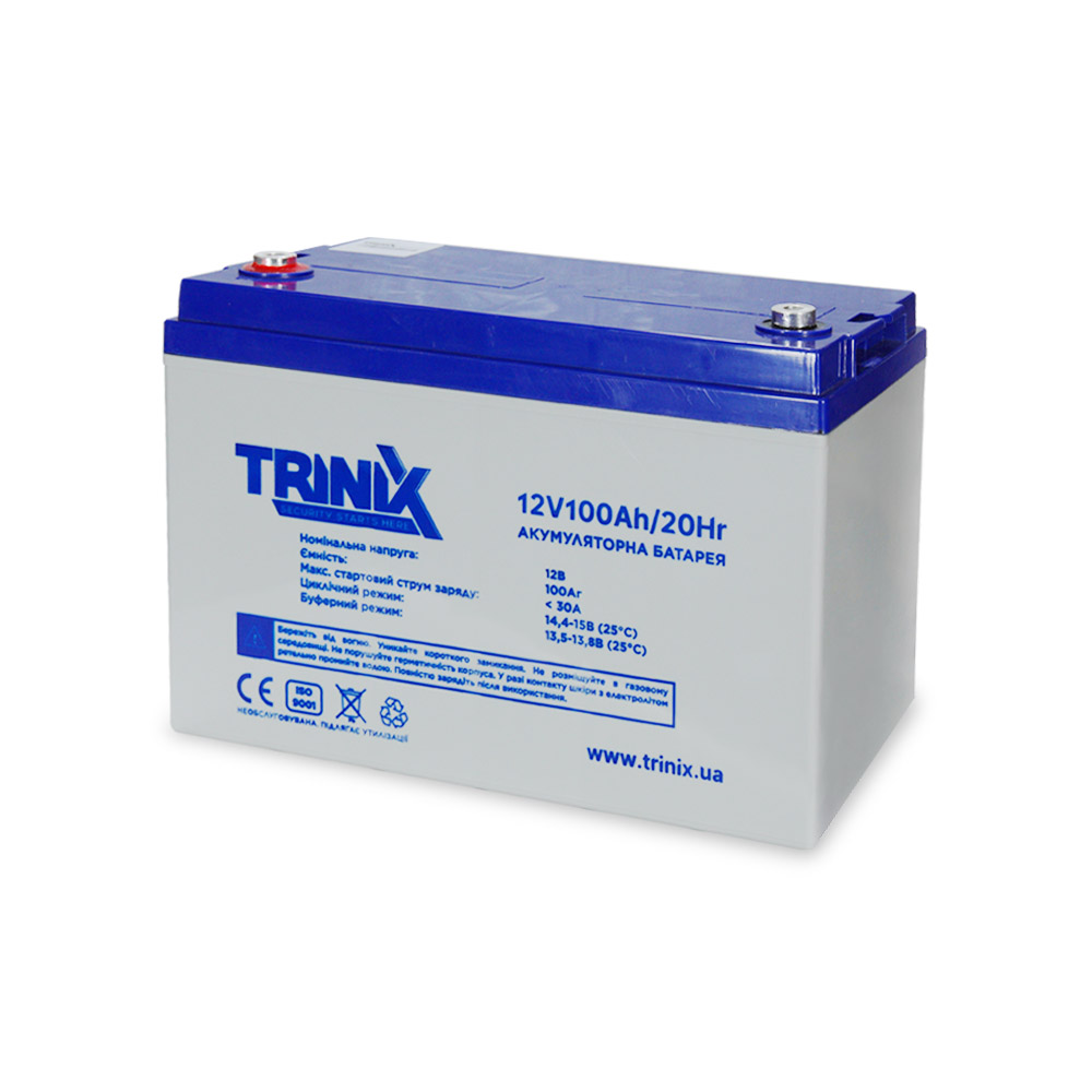 Trinix 12V100Ah/20Hr AGM Акумуляторна батарея 12В 100Аг свинцево-кислотна купити в Україні