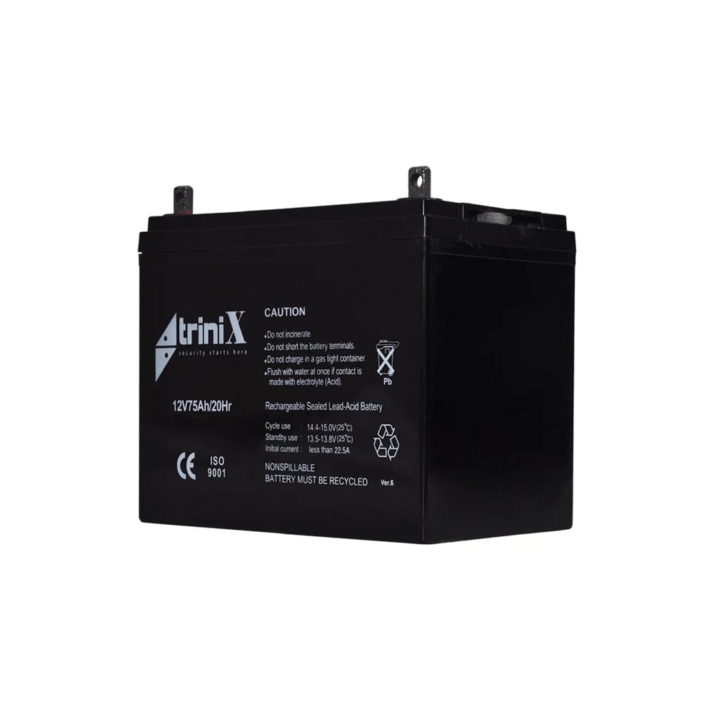 Акумуляторна батарея 12В 75Аг Trinix 12V75Ah/20Hr AGM свинцево-кислотна купити в Україні
