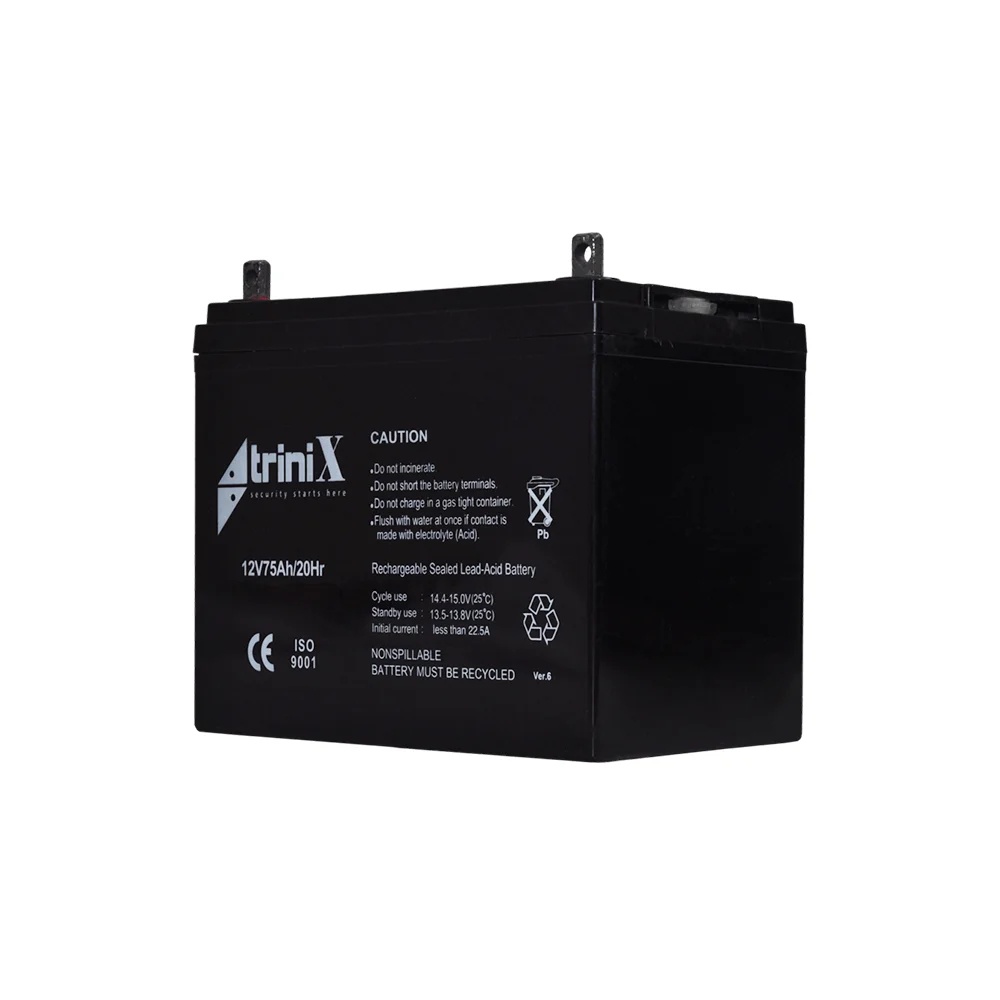 Акумуляторна батарея 12В 75Аг Trinix 12V75Ah/20Hr AGM свинцево-кислотна купити в Україні