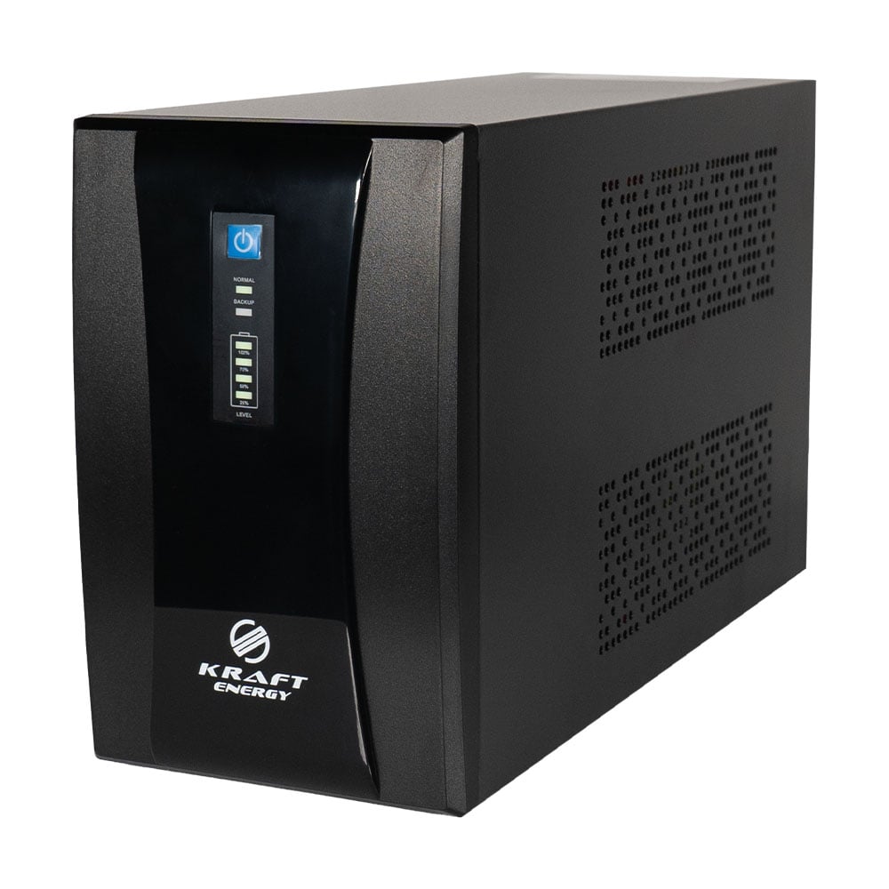 Джерело безперебійного живлення KRF-1200VA/720W(LED) UPS Kraft купити в Україні