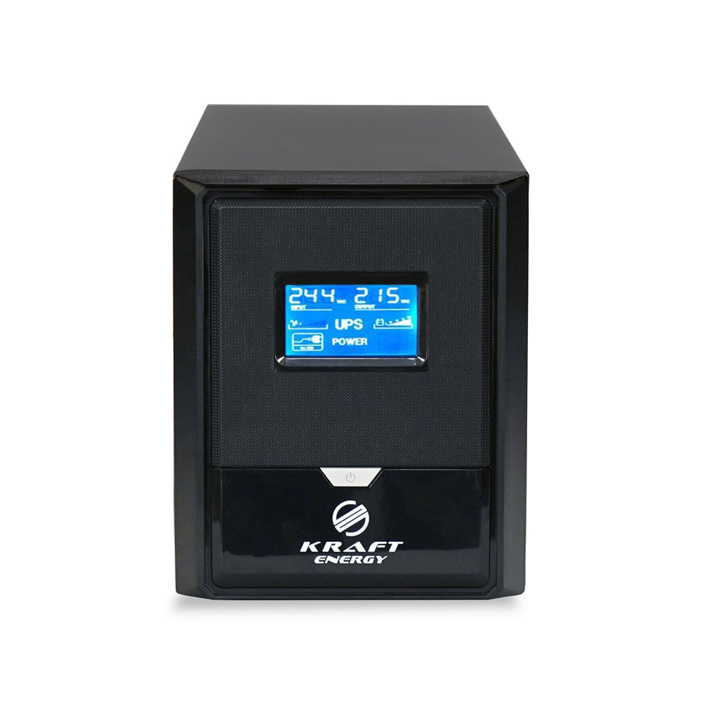 Джерело безперебійного живлення Kraft KRF-B1000VA/600W(LCD)24V UPS під зовнішній акумулятор купити в Україні
