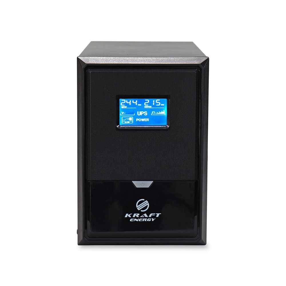 Источник бесперебойного питания Kraft KRF-B2000VA/1200W(LCD)24V UPS под внешний аккумулятор купить в Украине
