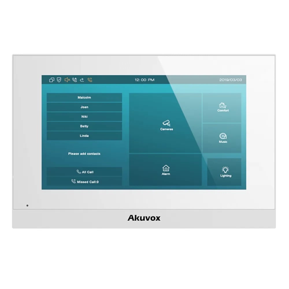 Видеодомофон 7” Akuvox C313S White SIP Linux купить в Украине