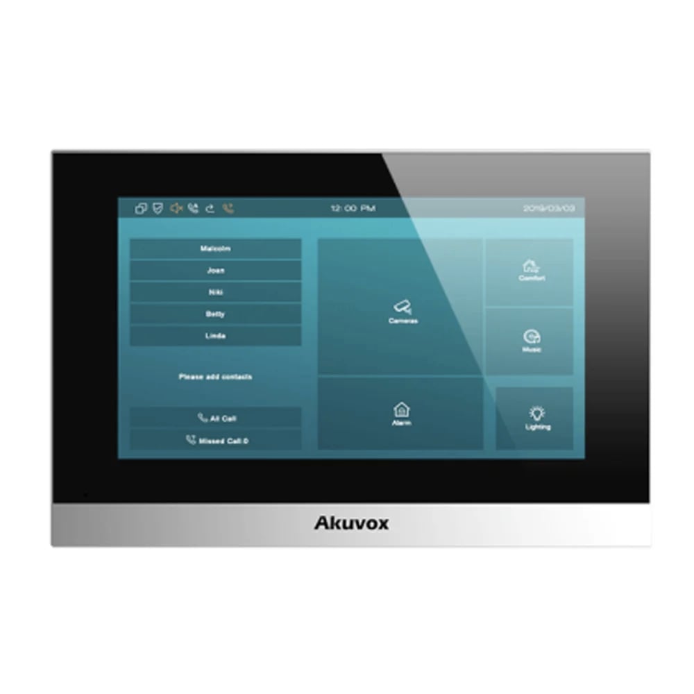Видеодомофон 7” WiFi Akuvox C315W Silver SIP Android купить в Украине