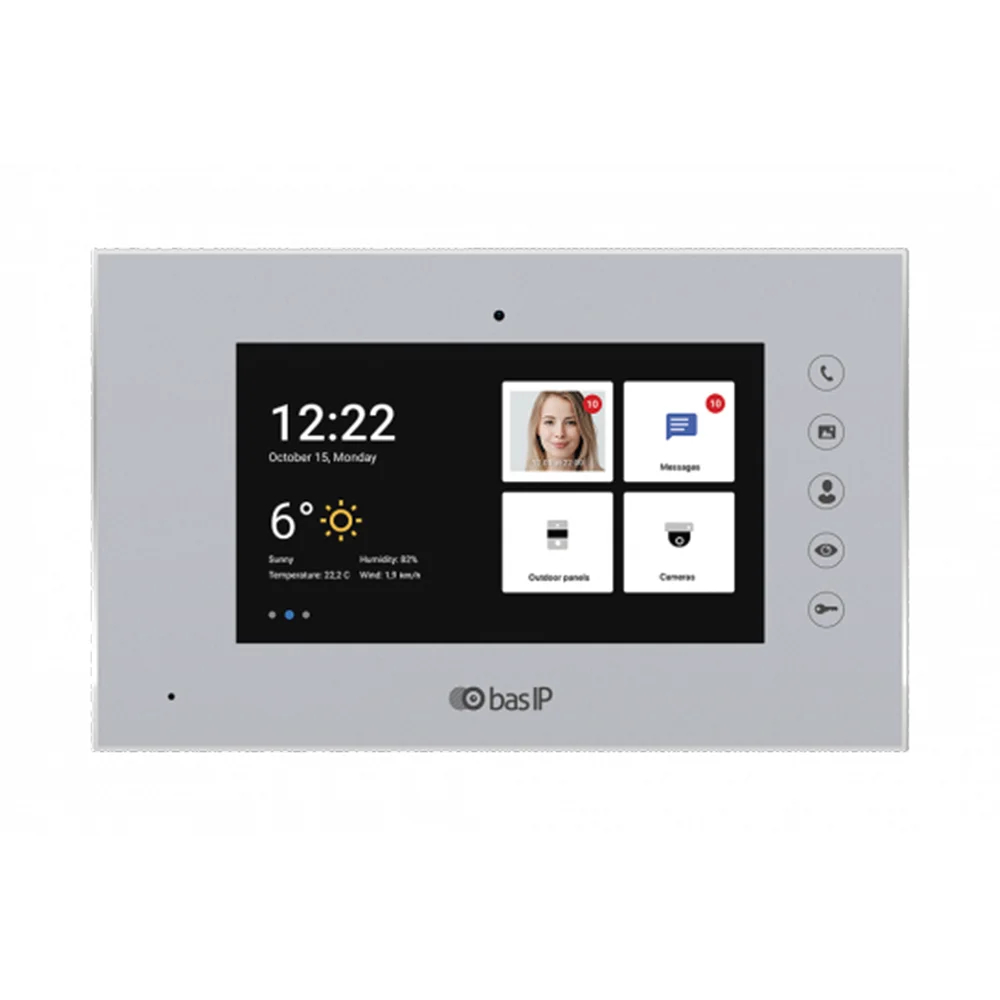 Видеодомофон AQ-07LA Silver BAS-IP купить в Украине