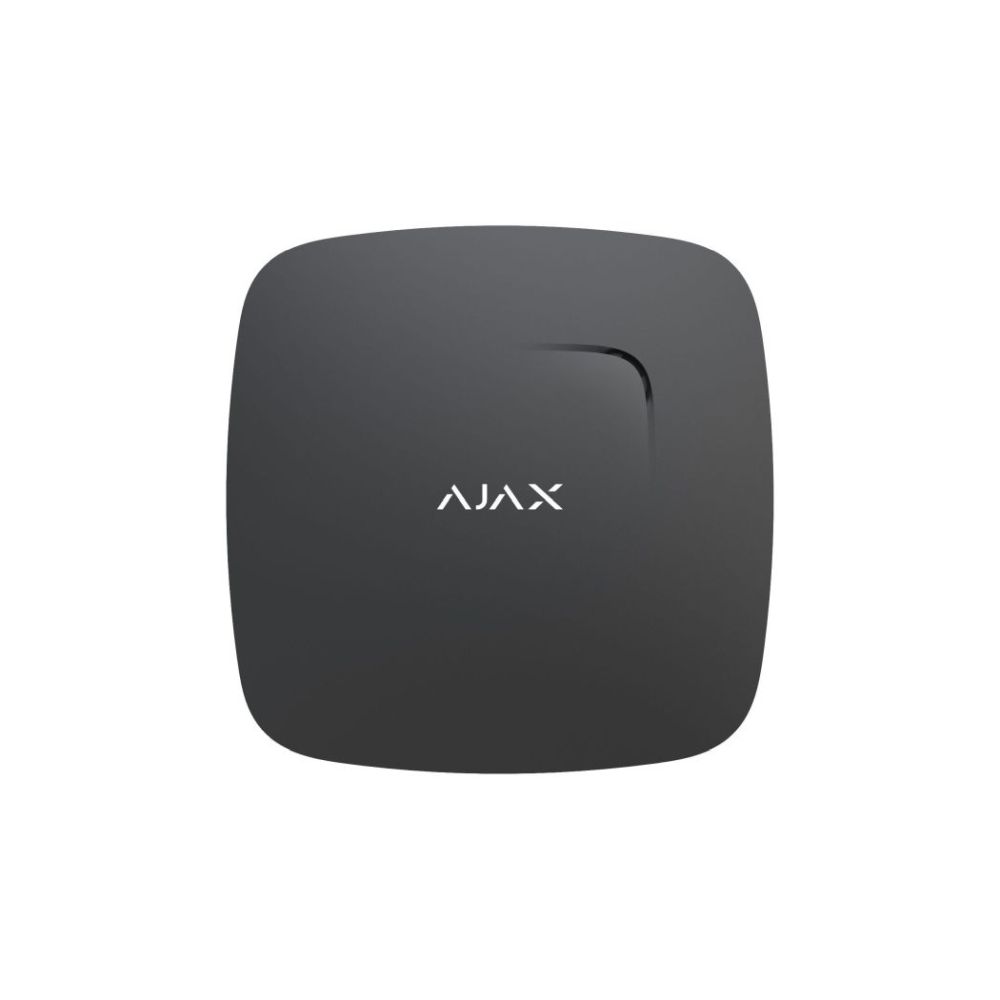 Беспроводной датчик дыма и угарного газа Ajax FireProtect Plus черный с температурным сенсором купить в Украине