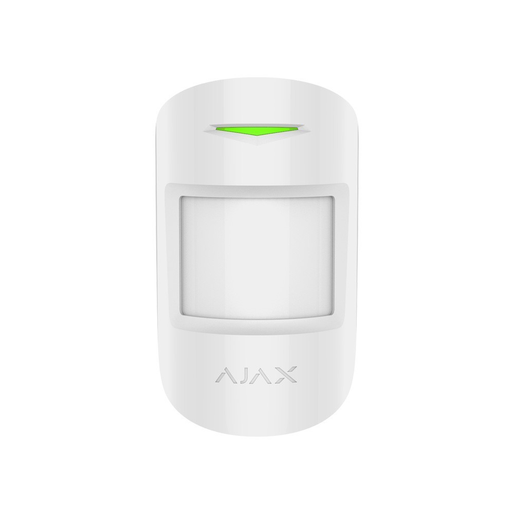 Бездротовий датчик руху Ajax MotionProtect Plus білий з мікрохвильовим сенсором купити в Україні