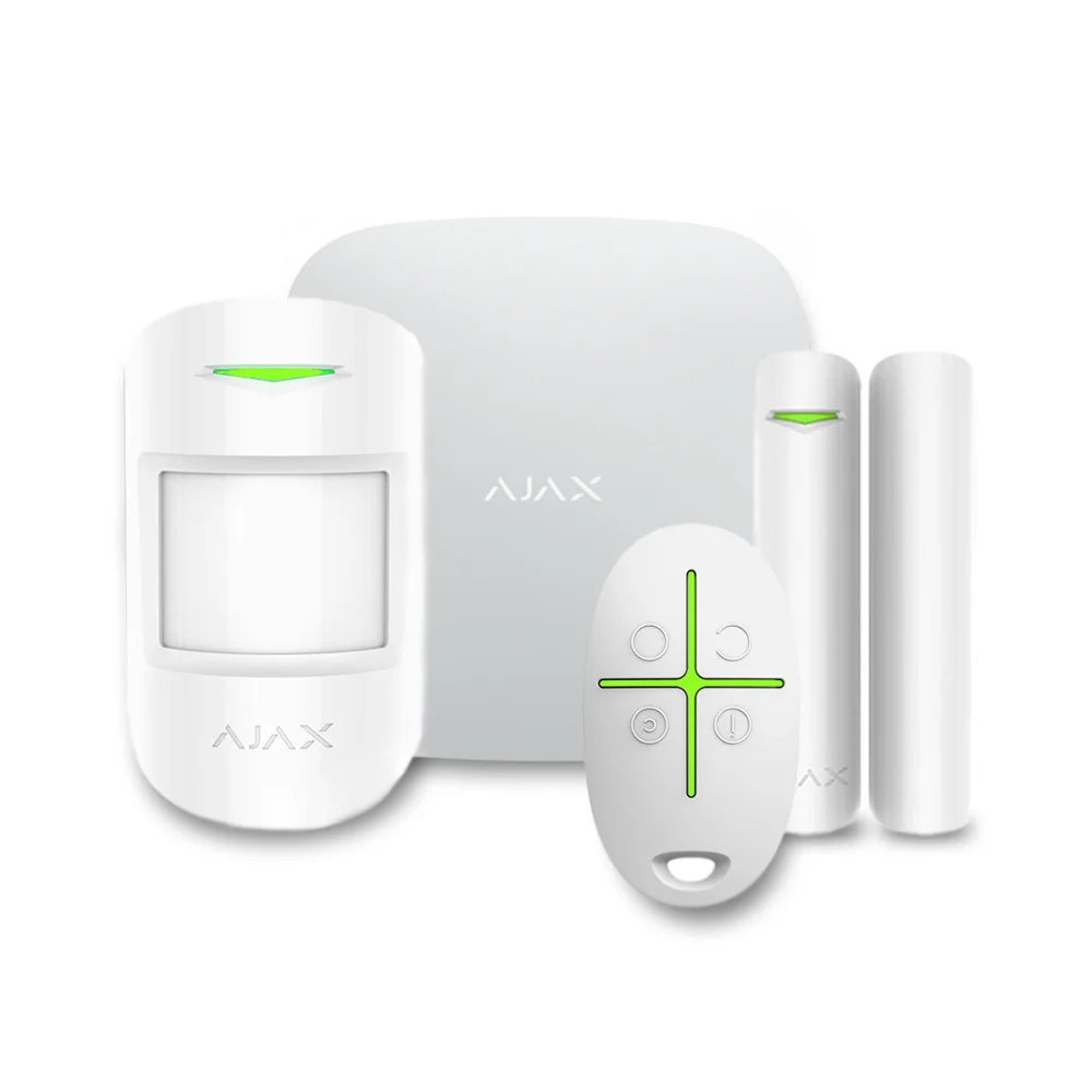 Комплект беспроводной сигнализации Ajax StarterKit Plus белый с WiFi, 2G, 3G и Ethernet купить в Украине