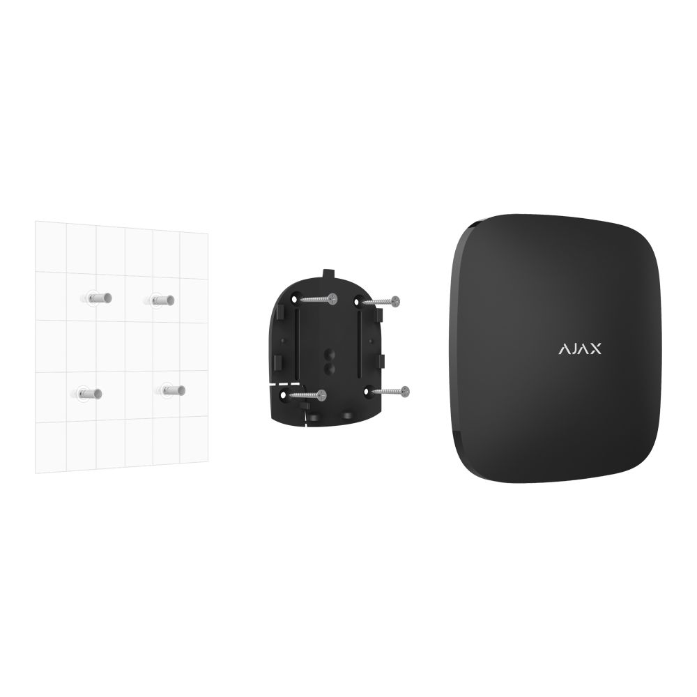 Інтелектуальна централь Ajax Hub 2 (2G) чорна з 2G, Ethernet, підтримкою датчиків з фотоверифікацією купити в Україні