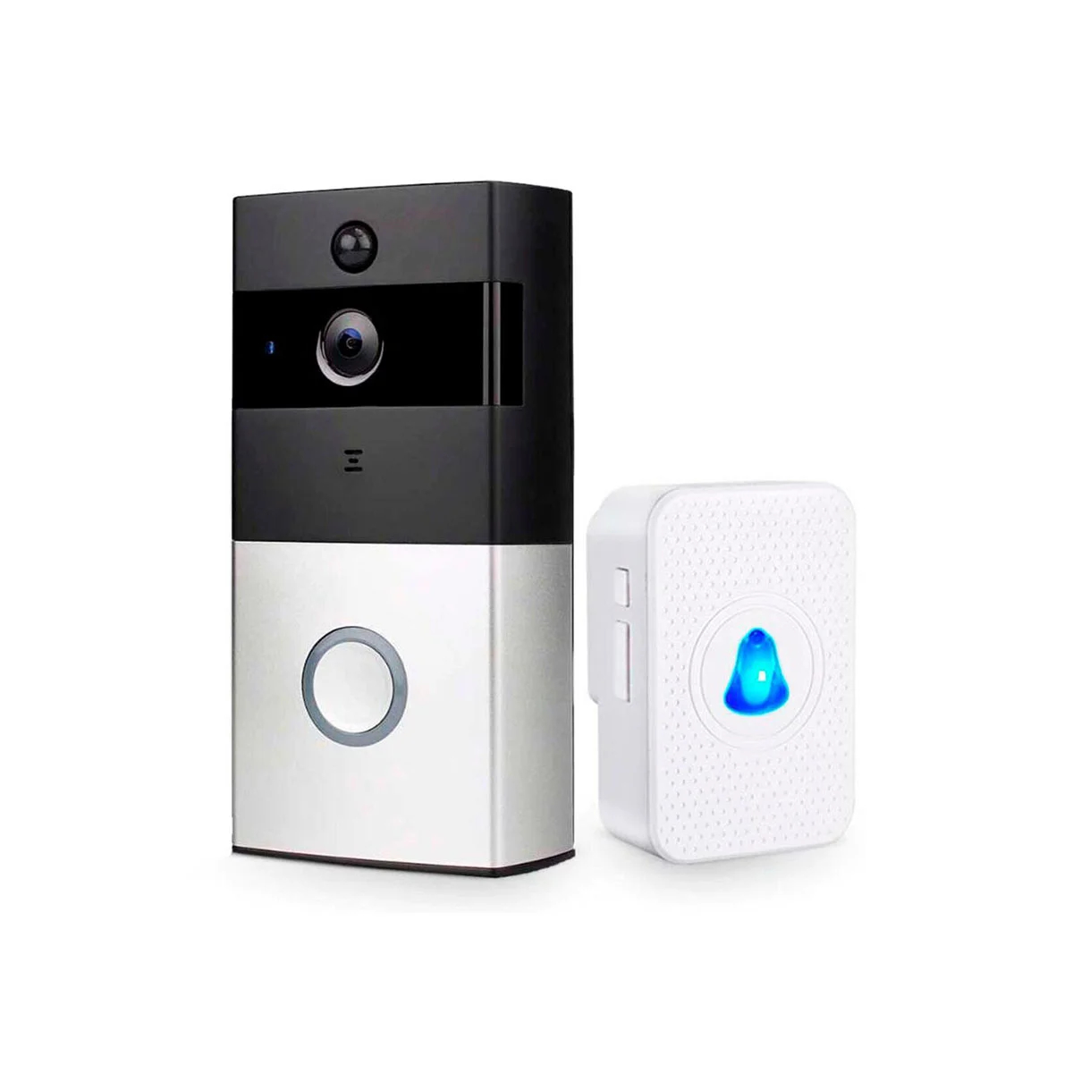 Дверной WiFi звонок 2Mp Light Vision VLC-01IVP Silver с ИК-датчиком движения купить в Украине