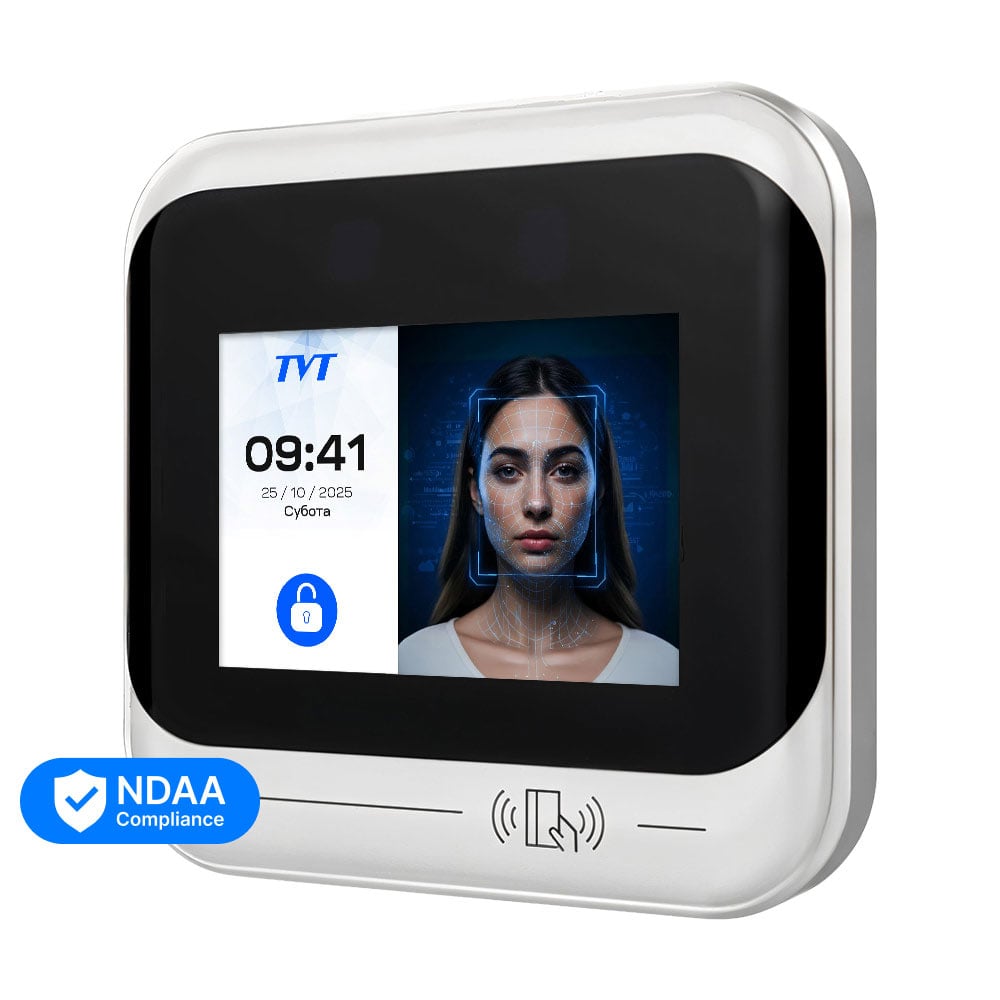 Біометричний термінал контролю доступу з WiFi 2Mp TVT TD-E2123-IC/PE/TP/WF з розпізнаванням облич і зчитувачем Mifare купити в Україні