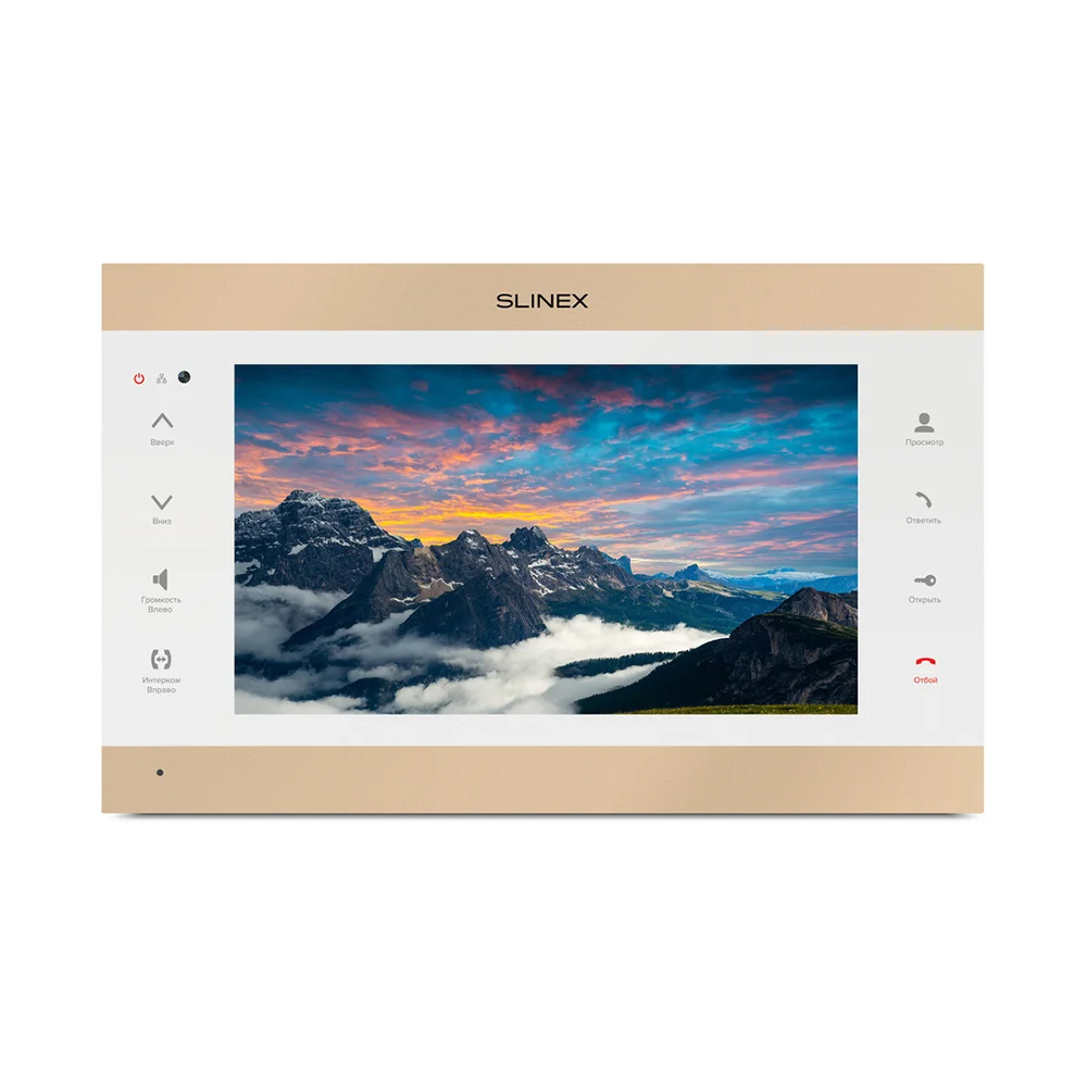 Видеодомофон SL-10IPTHD GOLD+WHITE Slinex