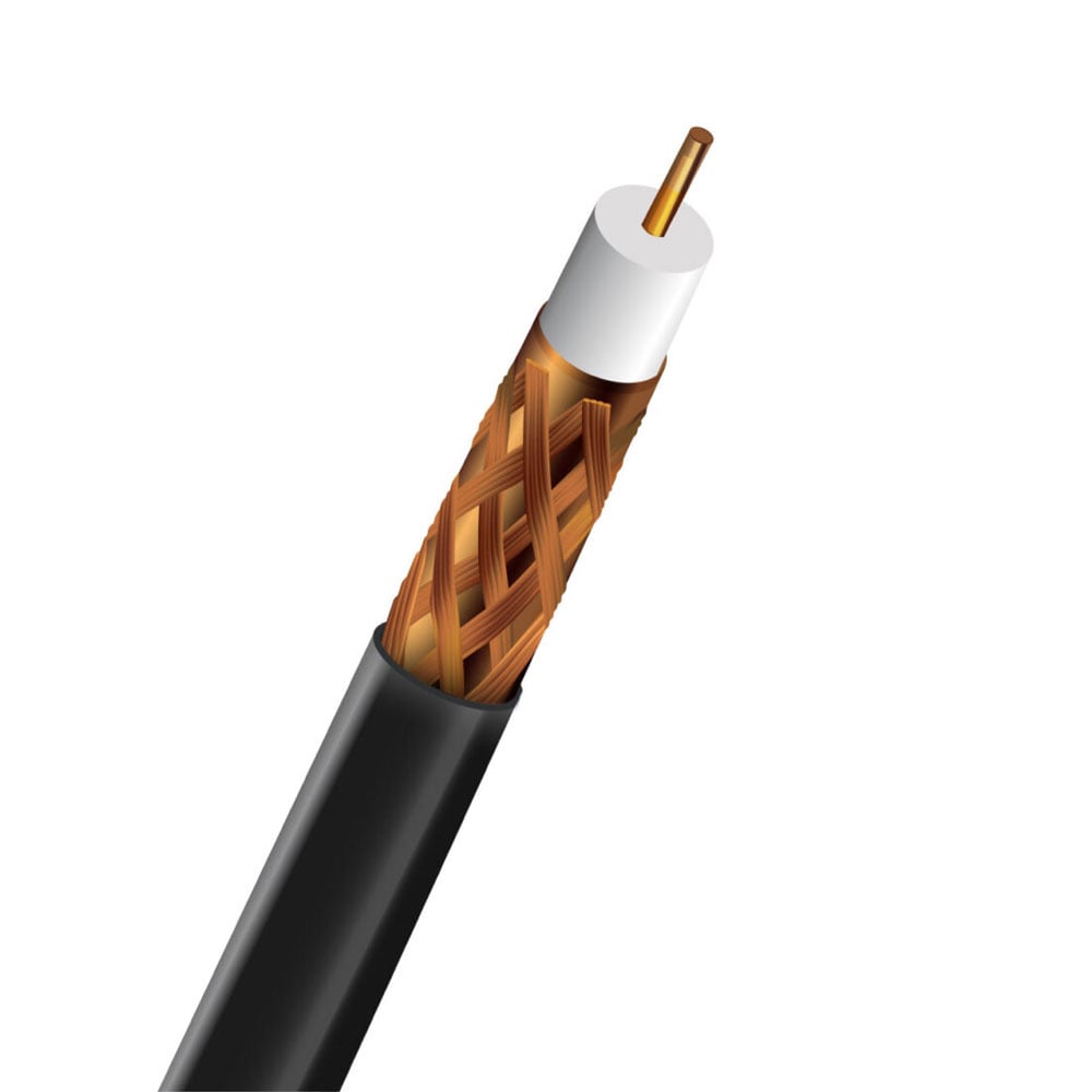 Кабель коаксіальний RG-59 (3C-2V) CU 0.8mm Outdoor Trinix 100m купити в Україні