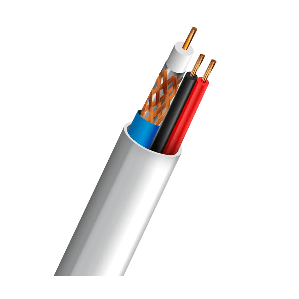Кабель коаксиальный RG-59+2*0.5 CU 0.8mm Indoor ОS-структура Trinix 305m купить в Украине