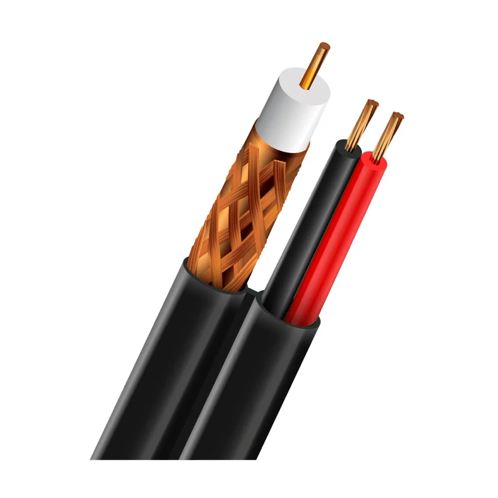 Кабель коаксиальный RG-59+2*0.5 CU 0.8mm Outdoor Trinix 305m купить в Украине