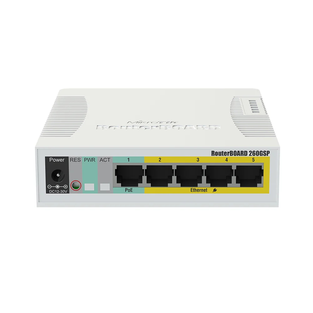 Комутатор CSS106-1G-4P-1S (RB260GSP) MikroTik купити в Україні
