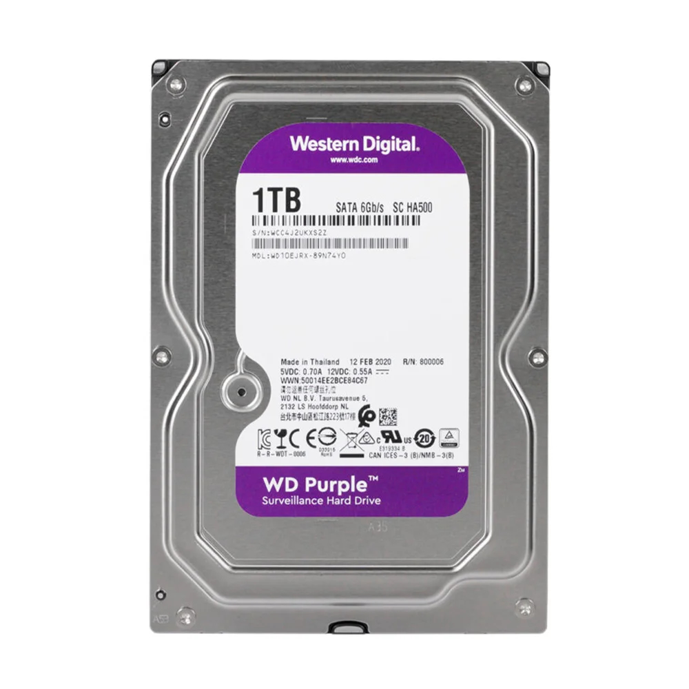 Жесткий диск 3.5" 1TB 64MB Western Digital Purple WD10EJRX купить в Украине