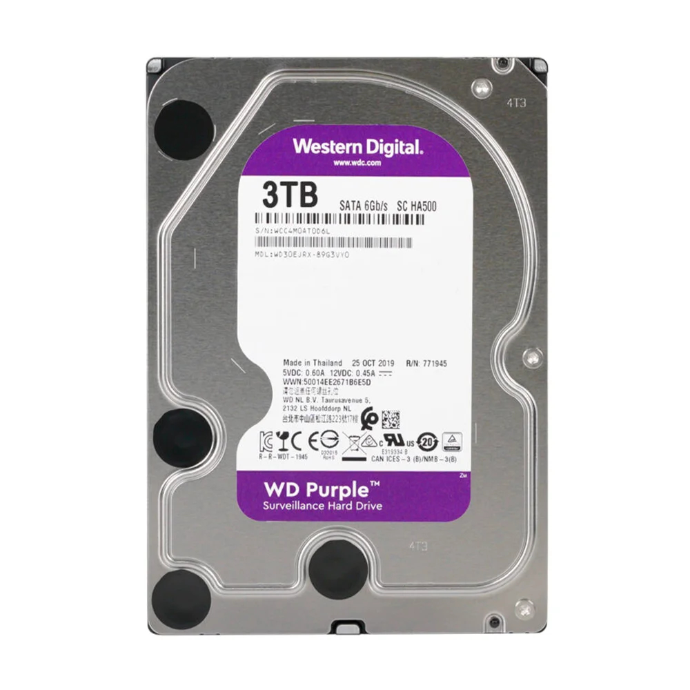 Жесткий диск 3.5" 3TB 64MB Western Digital Purple WD30EJRX купить в Украине