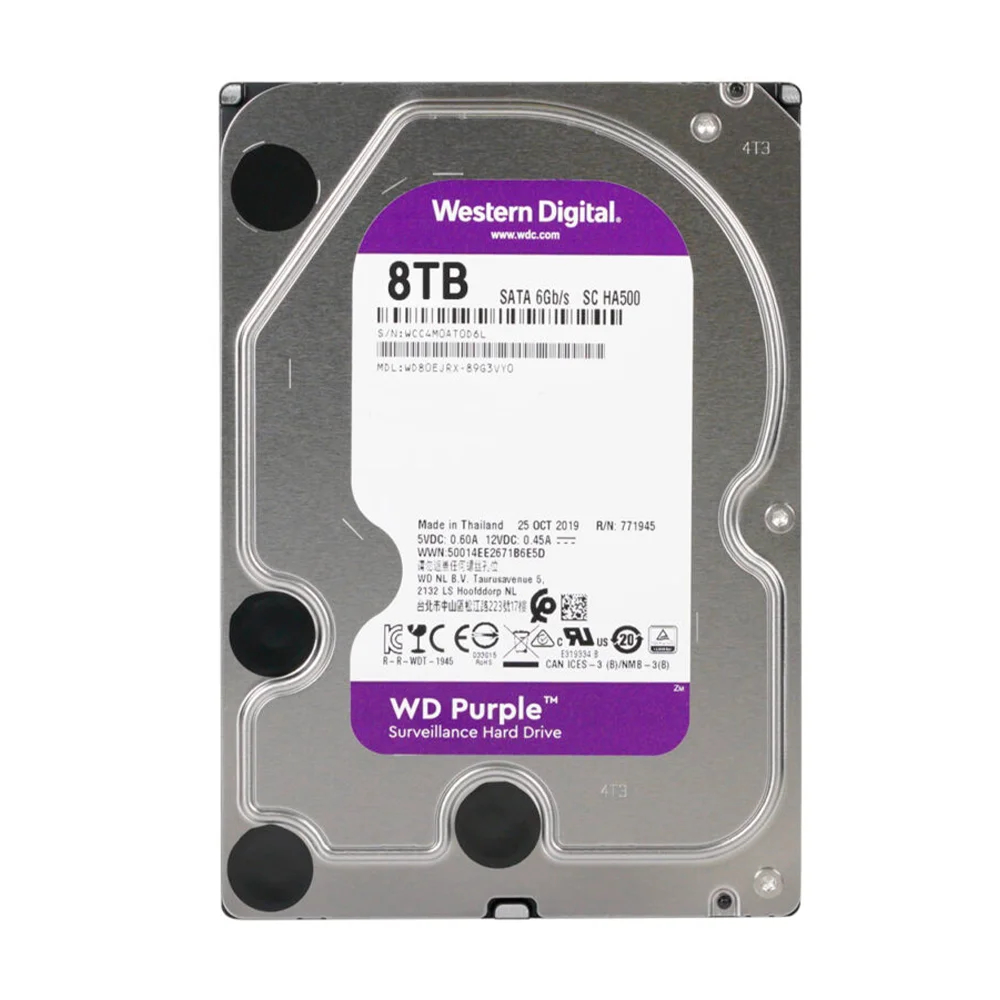 Жесткий диск 3.5" 8TB 64MB Western Digital Purple WD80EJRX купить в Украине
