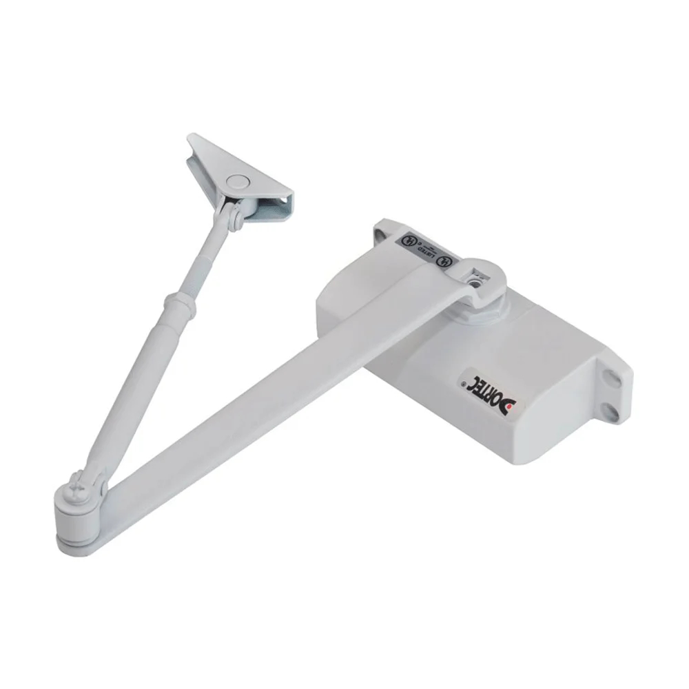 Дверной доводчик Dortec DT-63H White с фиксацией дверей в открытом положении купить в Украине