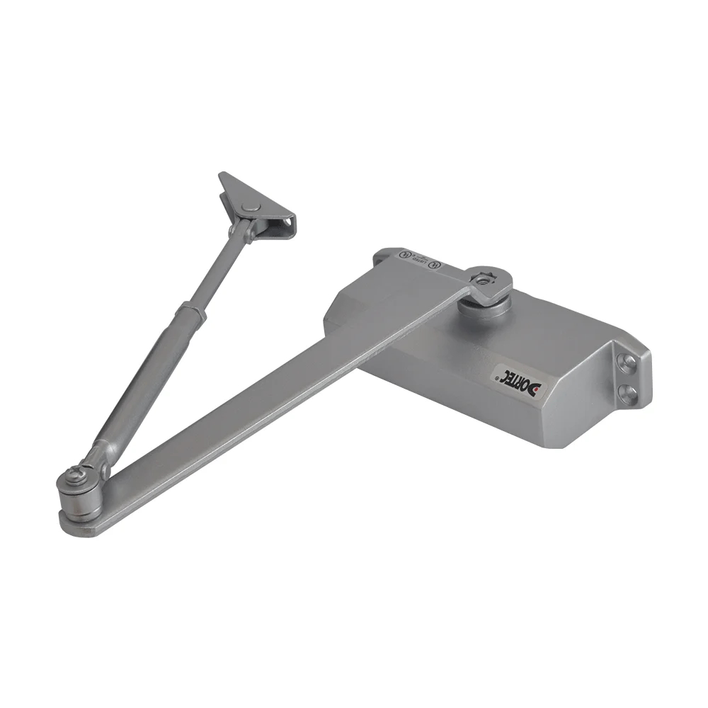 Дверной доводчик Dortec DT-63H Silver с фиксацией дверей в открытом положении купить в Украине