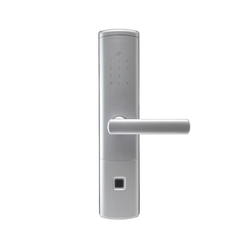 Замок биометрический автономный Trinix TRL-5111BTF Silver Right с Bluetooth, считывателем отпечатков пальцев и карт Mifare купить в Украине
