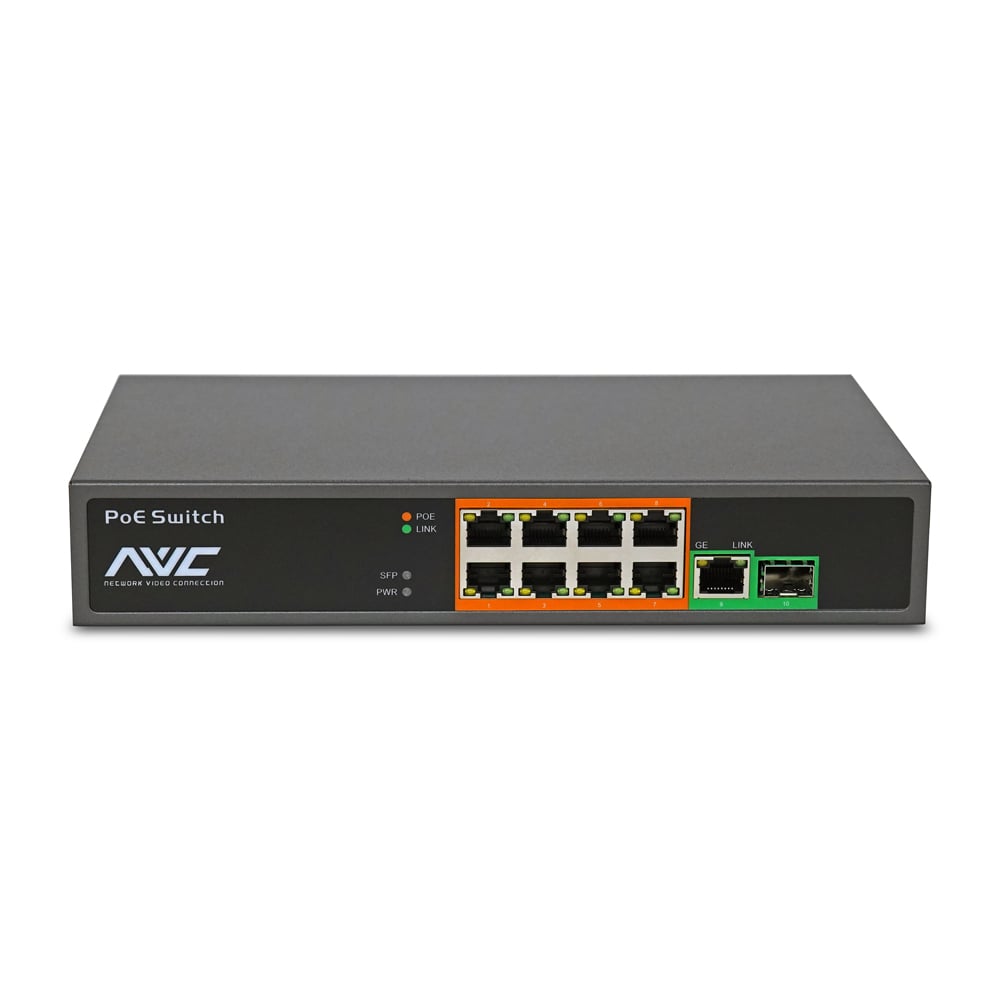 PoE-комутатор 10-портовий NVC-908GS купити в Україні