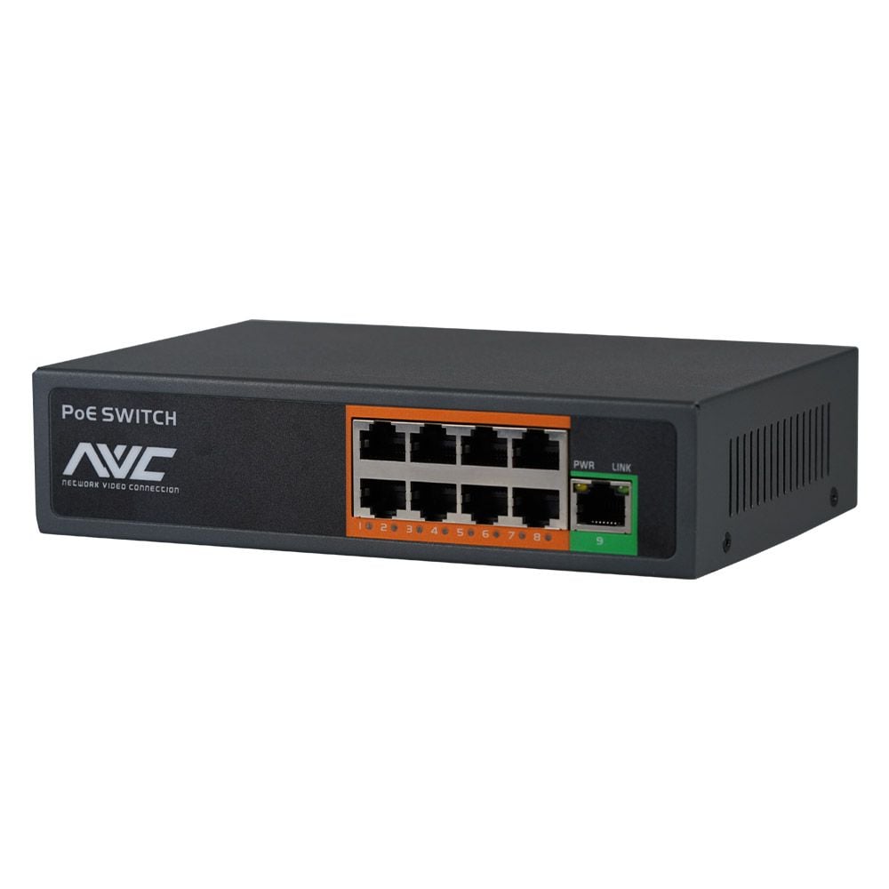 PoE-комутатор 9-портовий NVC-908D купити в Україні