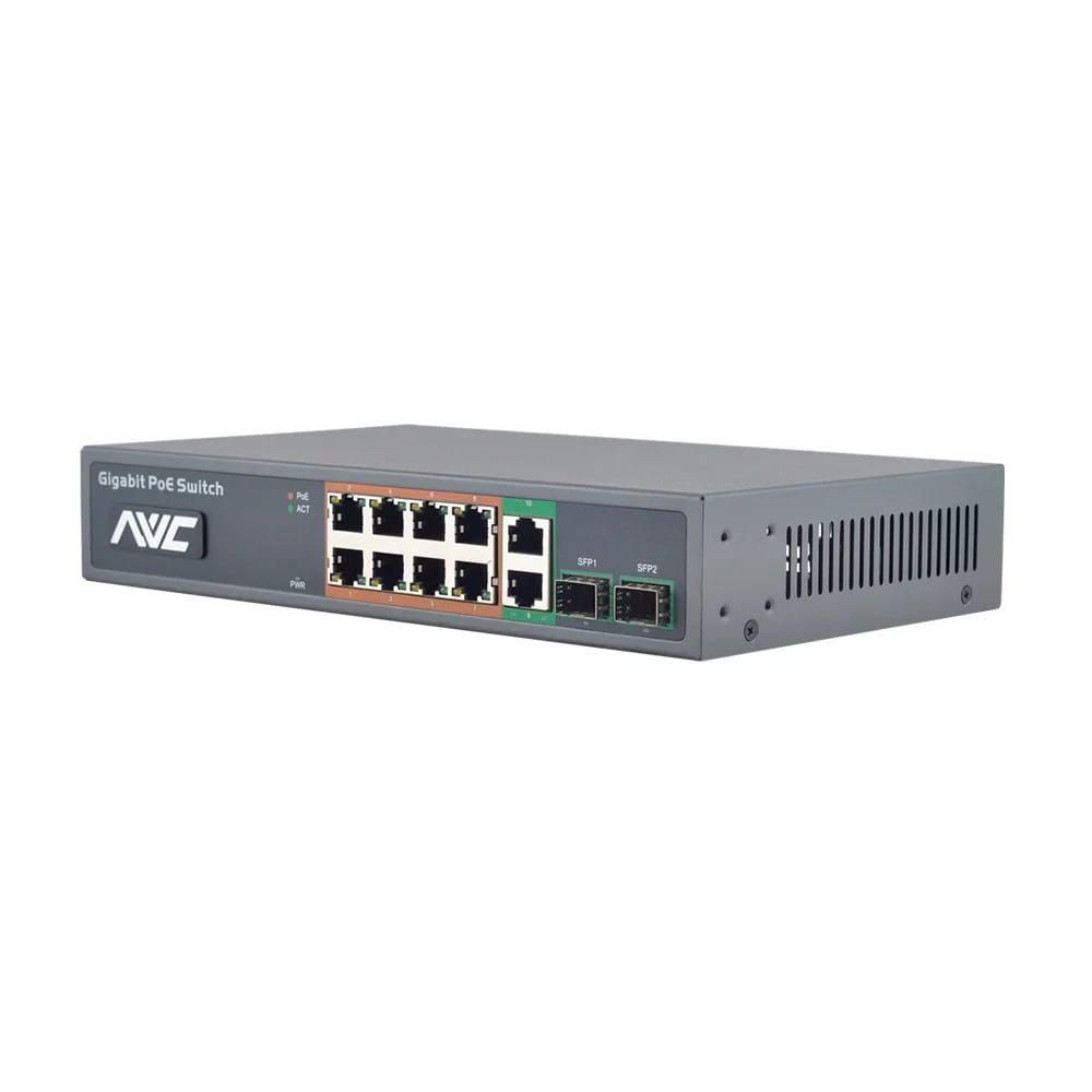 PoE-комутатор 10-портовий NVC-1008GSR купити в Україні
