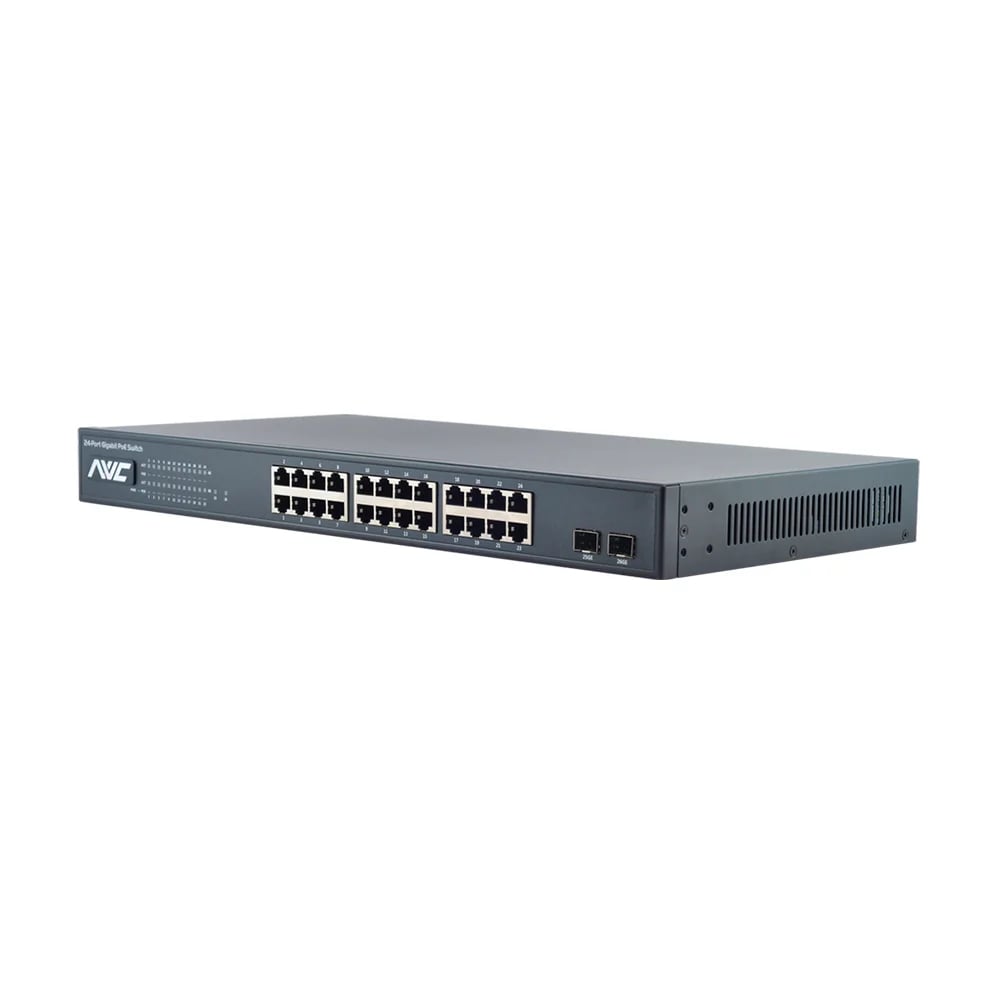 PoE-комутатор 26-портовий гігабітний NVC-E3224S купити в Україні