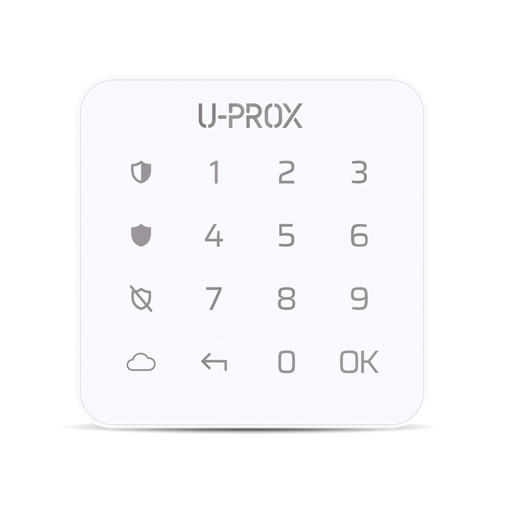 Бездротова сенсорна клавіатура ITV U-Prox Keypad G1 White для керування однією охоронною групою купити в Україні