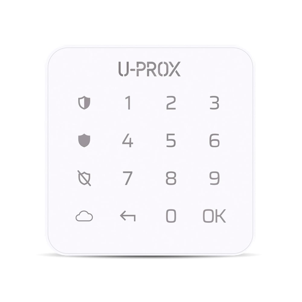 Бездротова сенсорна клавіатура ITV U-Prox Keypad G1 White для керування однією охоронною групою купити в Україні