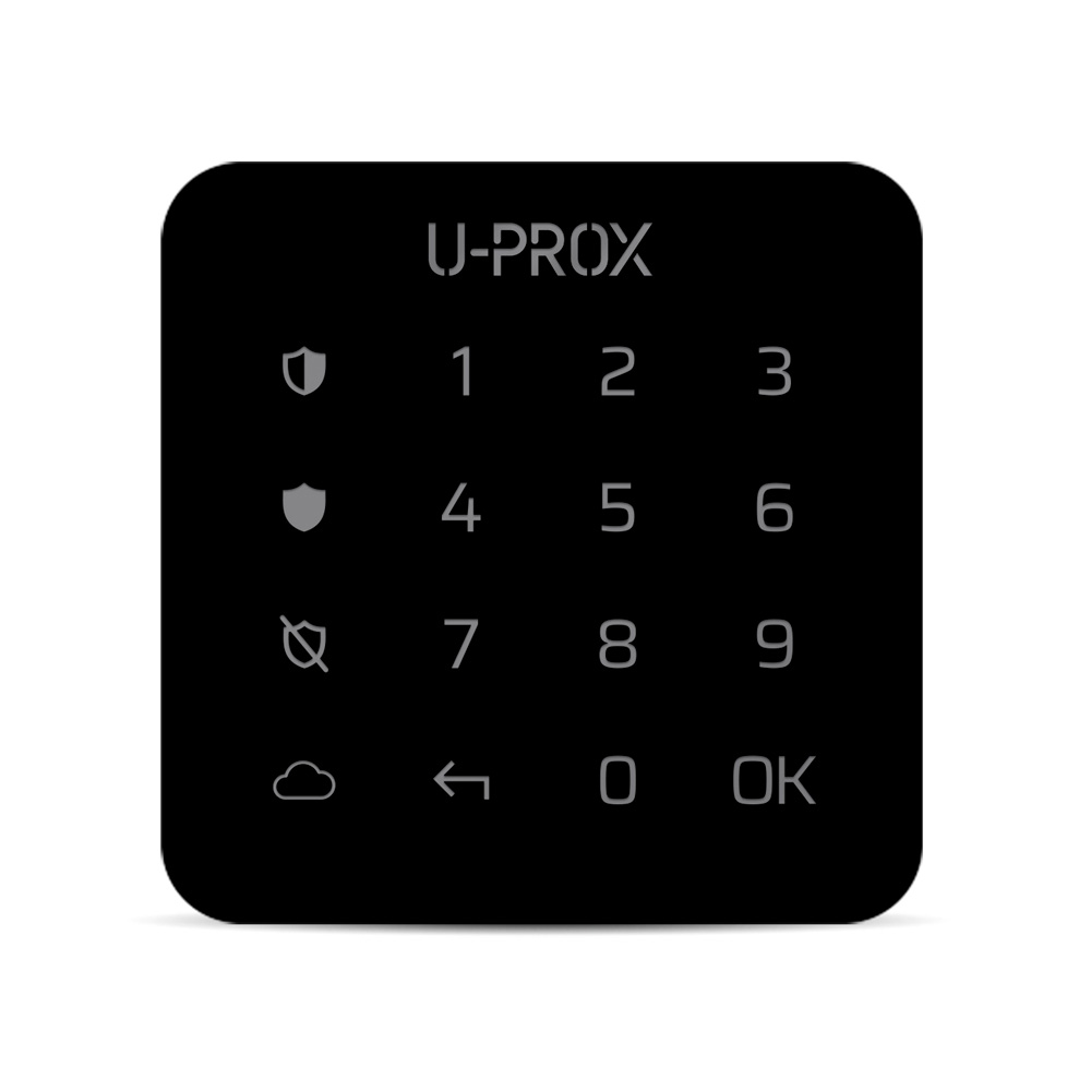Беспроводная сенсорная клавиатура ITV U-Prox Keypad G1 Black для управления одной охранной группой купить в Украине